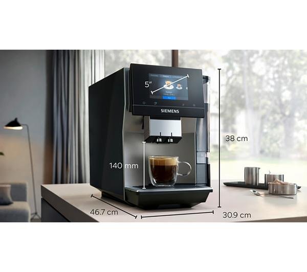 Siemens EQ700 Fully Automatic Espresso and Coffee Machine in Premium Graphite Finish - image 5
