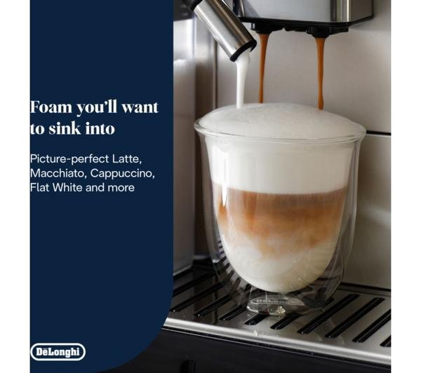 Premium Silver Finish DeLonghi PrimaDonna Coffee Machine - image 5