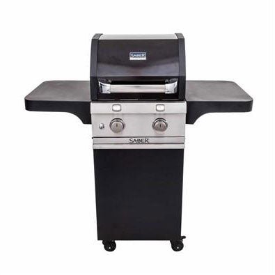 Saber Deluxe 2-Burner Infrared Gas BBQ – Black