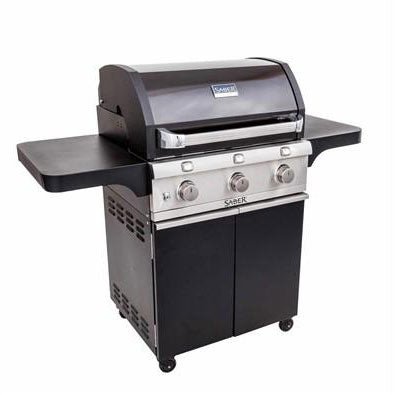 Saber Deluxe 3-Burner Infrared Gas BBQ – Black