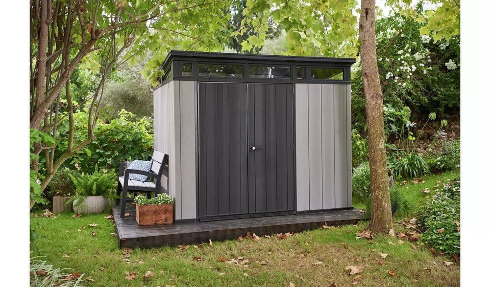 Keter Artisan 9 x 7ft Premium Double Door Pent Outdoor Plastic Garden Shed - image 2