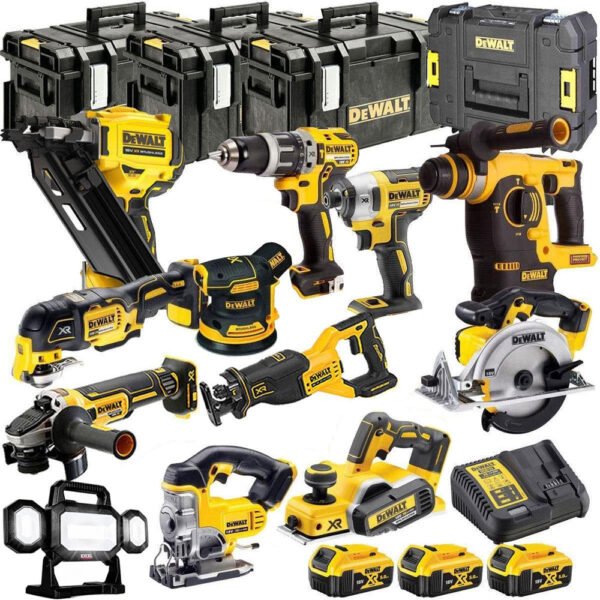 DeWalt 18V 12 Piece Cordless Power Tool Kit with Three 5.0Ah Batteries