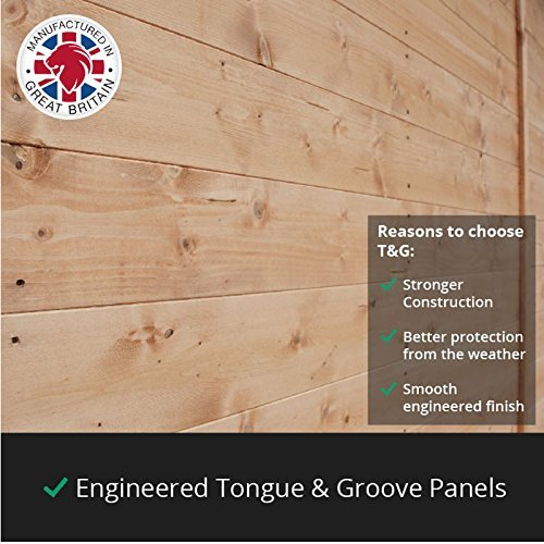 BillyOh Bella 14x8 Tongue and Groove Pent Wooden Summerhouse - Spray Treated - image 4