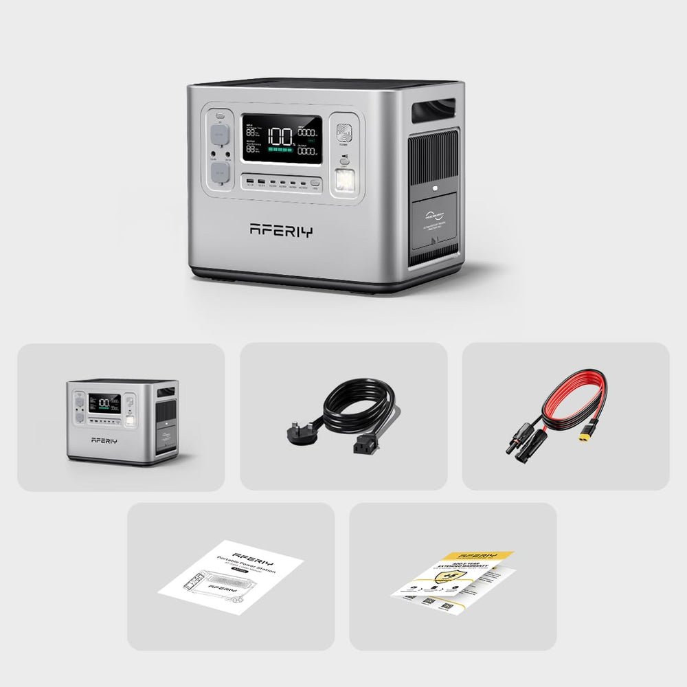 AFERIY 2400W 2048Wh Portable Power Station with 200W Solar Panel, Solar Generator Control Via App, LiFePO4 Battery Quick Charge in 1.5H, 240V AC - image 8