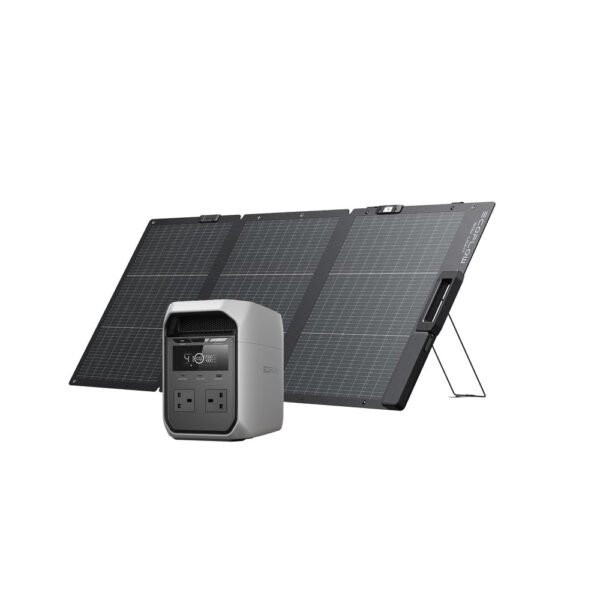 EcoFlow DELTA 3 Classic Portable Power Station 1024Wh with 160W Solar Panel – Solar Generator Kit