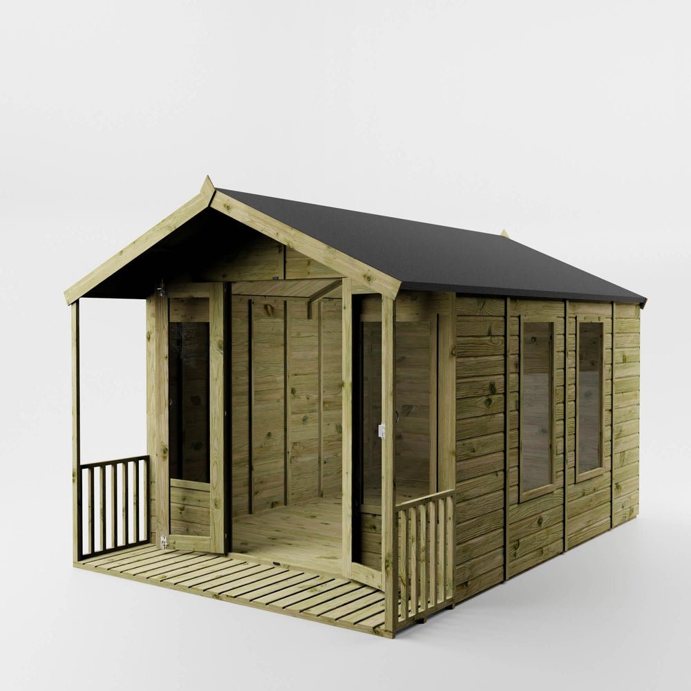Waltons Wessex Summerhouse 12 x 8 ft – Apex Roof, Shiplap Tongue & Groove Wooden Garden Room - image 6