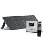 AFERIY 2400W 2048Wh Portable Power Station with 200W Solar Panel, Solar Generator Control Via App, LiFePO4 Battery Quick Charge in 1.5H, 240V AC