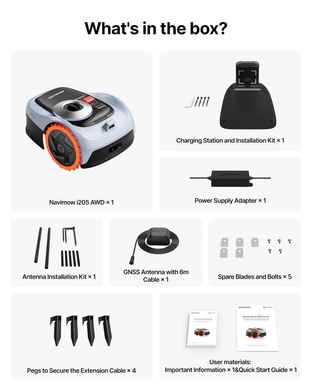 Segway Navimow i205 AWD Robotic Lawn Mower with Garage S for 500 m2 Lawns - image 8