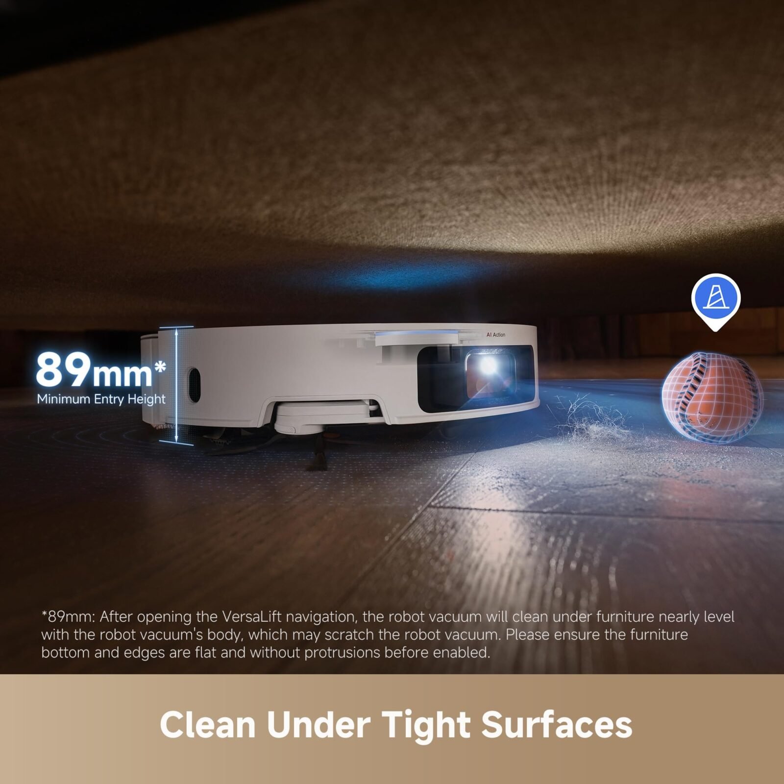 Dreame X50 Ultra Complete Robot Vacuum and Mop – 20,000Pa Suction, Hot Water Mop Washing, White - image 8