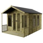 Waltons Wessex Summerhouse 12 x 8 ft – Apex Roof, Shiplap Tongue & Groove Wooden Garden Room