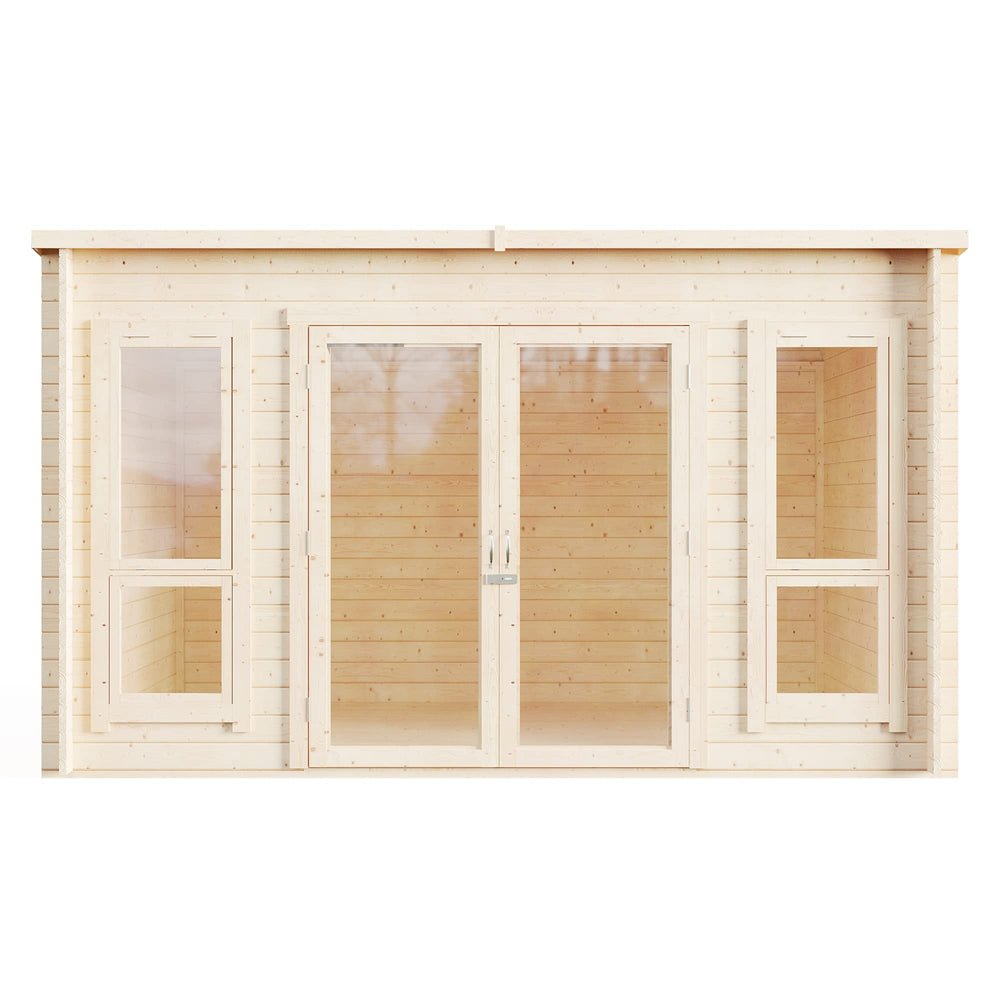 BillyOh Carmen Modern Pent Log Cabin Garden Office Studio Summer House - Pressure Treated 12x8 Outdoor Room - image 5