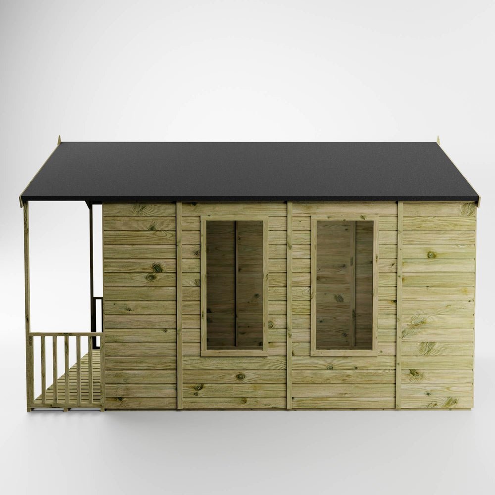Waltons Wessex Summerhouse 12 x 8 ft – Apex Roof, Shiplap Tongue & Groove Wooden Garden Room - image 7