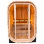 Duthss 2-Person Luxury Outdoor Infrared Sauna with 4.5kW Electric Sauna System (135x139x200 cm)