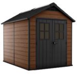 Keter Newton 7 x 9ft Double Door Outdoor Apex Plastic Garden Shed