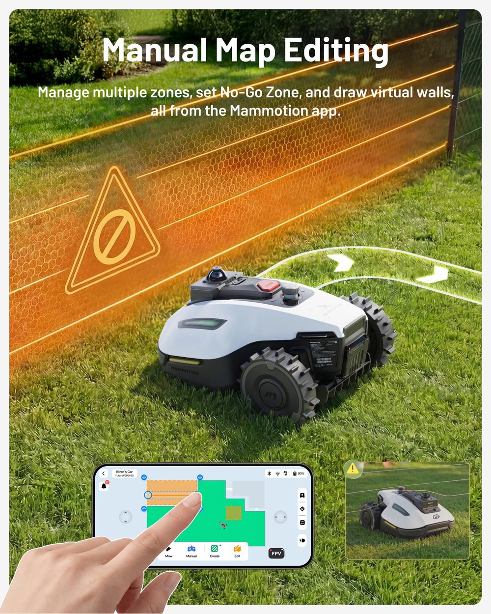 Mammotion YUKA mini 2 1000 Robot Lawn Mower Wire-Free – 360° LiDAR + AI Vision, up to 1000 m² - image 6