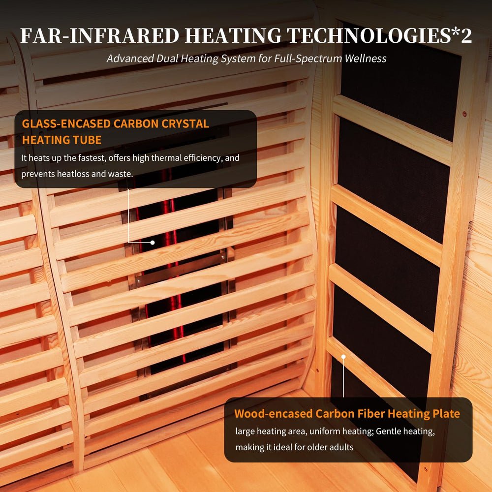 Corner Hybrid Sauna 3 Person, Indoor Infrared Steam Sauna, Canadian Hemlock - image 4