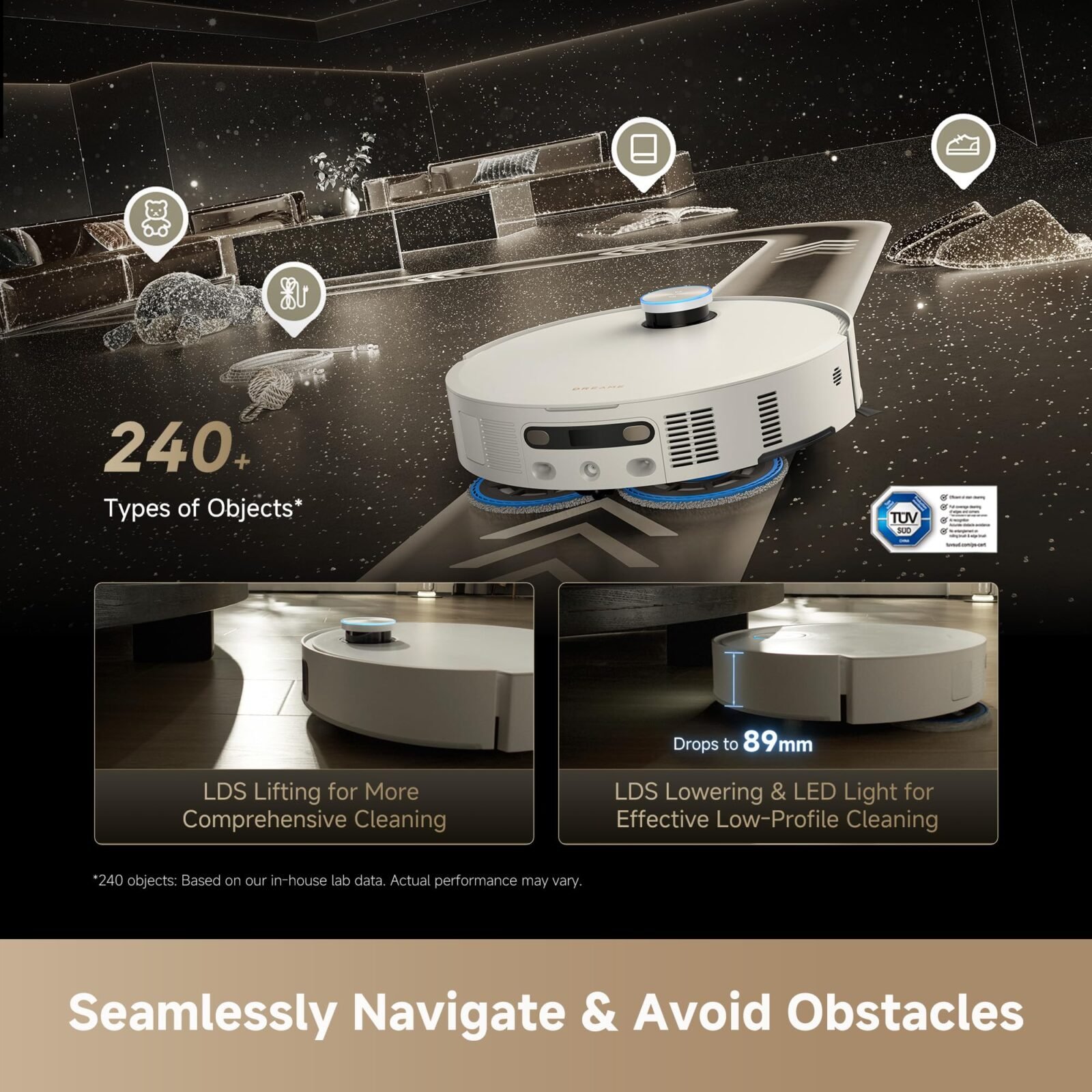 Dreame Robot Vacuum and Mop – 30,000Pa Suction, Multi-Mop System, Auto-Empty & Mop Washing - image 8