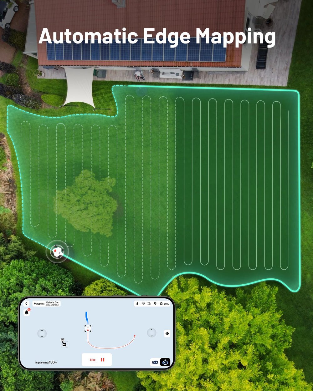 Mammotion LUBA 2 AWD 5000X Robot Lawn Mower Wire-Free – up to 5000 m², 80% Slopes, AI Vision - image 3