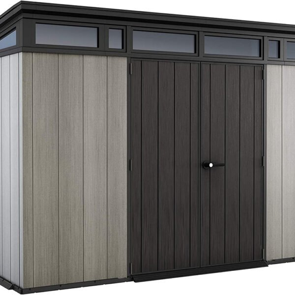 Keter Artisan 11 x 7ft Double Door Pent Outdoor Plastic Garden Storage Shed