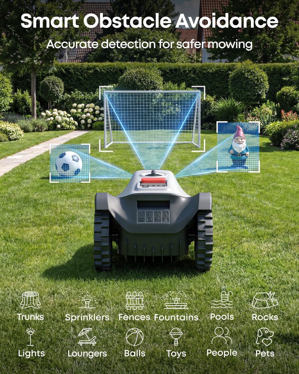 eufy Robot Lawn Mower C15 with Boundary-Free Navigation, Garage Included, and 500 m2 Coverage - image 5