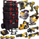 DeWalt 18V XR Li-Ion 10 Piece Cordless Tool Kit with 3 x 5.0Ah Batteries and Trolley Toolbox