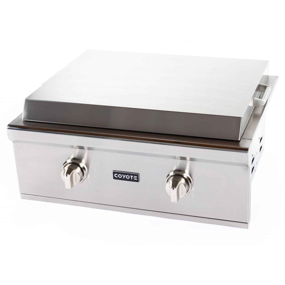 Coyote 30" Flat Top Grill – Built-In Gas Griddle, 2 Burners