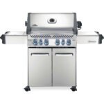 Napoleon Prestige 500 RSIB Natural Gas BBQ – Infrared Rear & Side Burners, Stainless Steel
