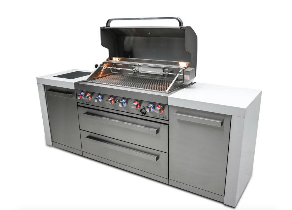 Mont Alpi 805 Deluxe Outdoor Kitchen Island – 6-Burner Gas BBQ, 94" (MAi805-D) - image 2