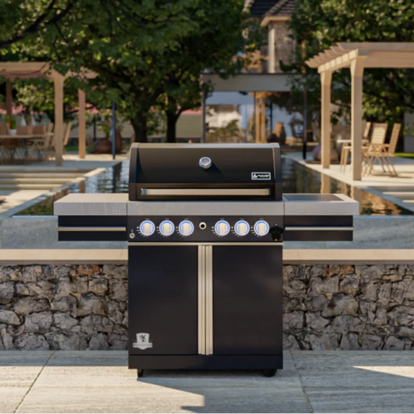 Mont Alpi Supreme 470 4-Burner Carted Propane Gas Grill with Infrared Burners