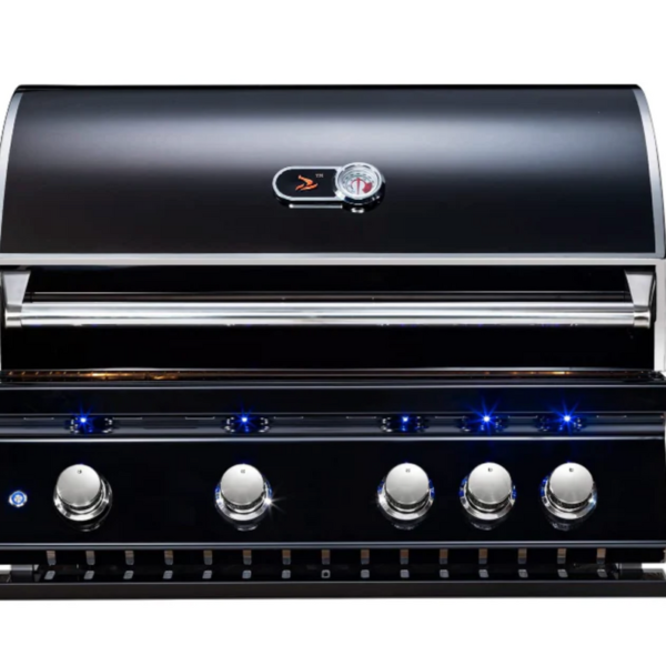 Whistler Built-In 4-Burner Gas Grill in Black with Cover, Rotisserie, and Lifetime Warranty