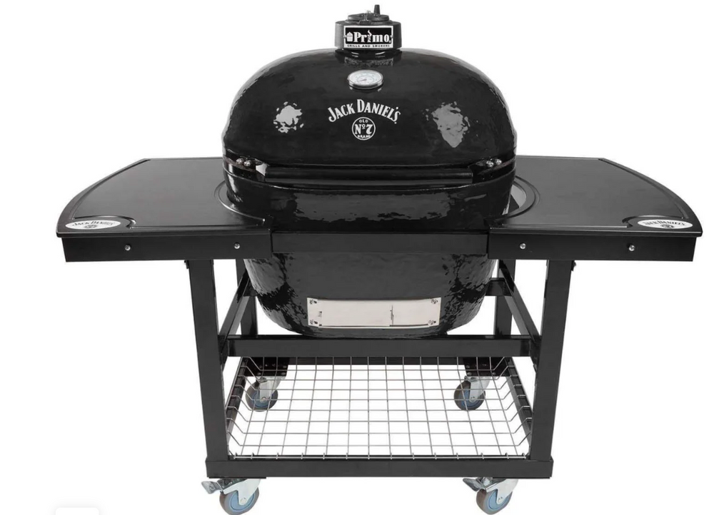 Primo Oval XL Ceramic Kamado Charcoal BBQ on Cart – Jack Daniel's Edition (CXLHJ)