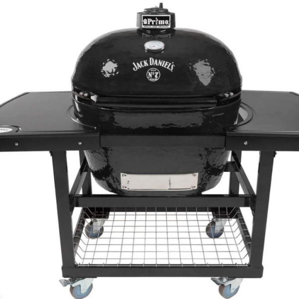 Primo Extra Large Oval Ceramic Charcoal Kamado Grill on Cart - Jack Daniel's Edition