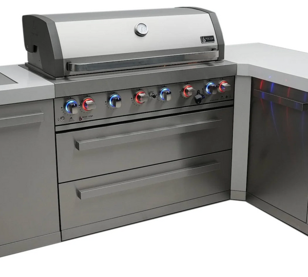 Mont Alpi 805 Deluxe Outdoor Kitchen Island with 90 Degree Corner MAi805-90C