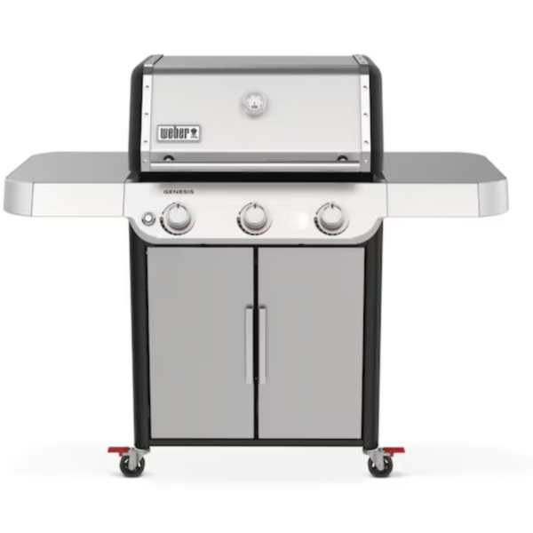 Weber Genesis S-315 Stainless Steel 3-Burner Liquid Propane Gas Grill with Premium Grates