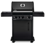 NAPOLEON Rogue XT 425 Matte Black 3-Burner Liquid Propane Gas Grill with 1 Side Burner with Integrated Smoker Box