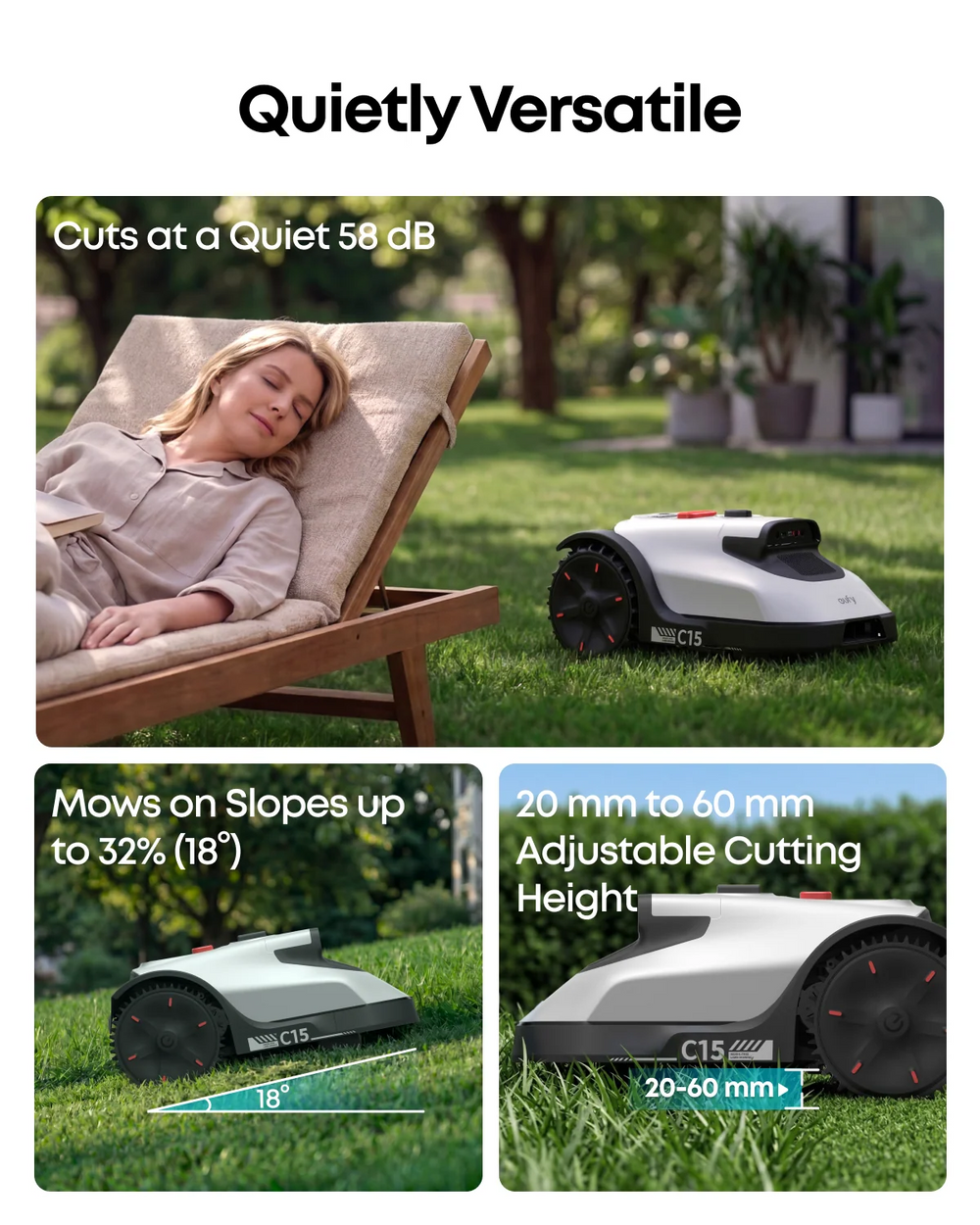 Wire-Free Robot Lawn Mower with AI Vision for Gardens up to 500 m² – 3D Obstacle Avoidance, App Control - image 2