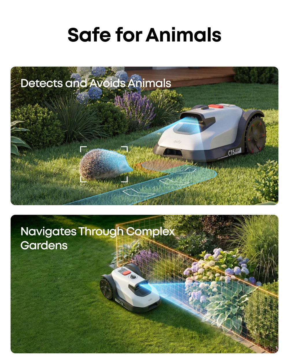 Wire-Free Robot Lawn Mower with AI Vision for Gardens up to 500 m² – 3D Obstacle Avoidance, App Control - image 6