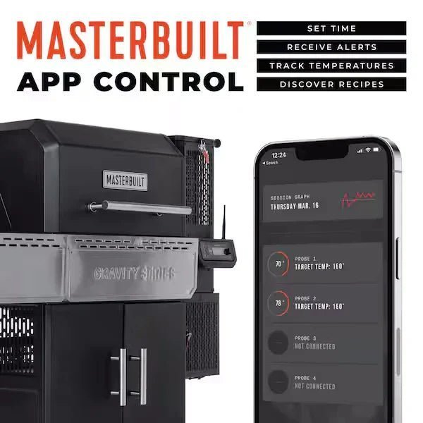 Masterbuilt Gravity 1150 Digital Charcoal BBQ Grill and Smoker Starter Pack - image 3