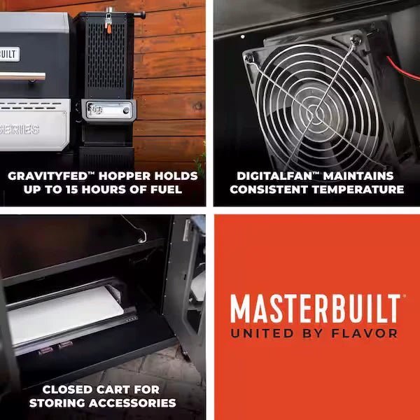 Masterbuilt Gravity 1150 Digital Charcoal BBQ Grill and Smoker Starter Pack - image 5