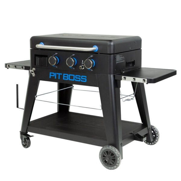 Pit Boss 3-Burner Ultimate Smash Portable Outdoor Gas Griddle and Plancha with Custom Cover